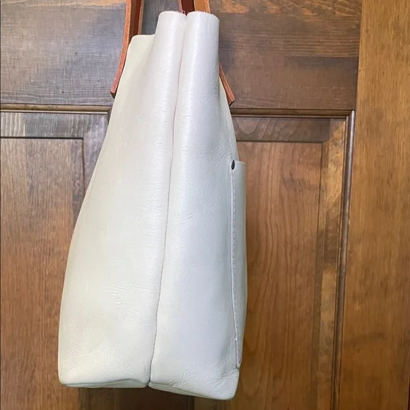 Portland Leather (Bone) Tote with Brown Straps Limited Edition - Picture 11 of 17